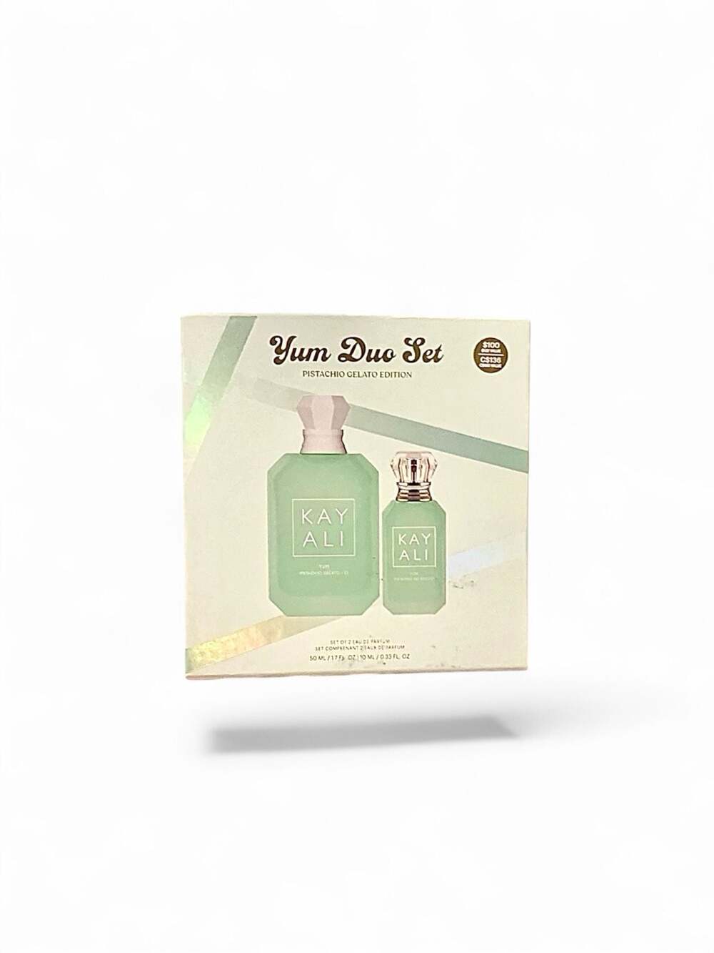 KAYALI Yum Pistachio Gelato Intense Perfume Yum Duo Set- NIB. MSRP $100.